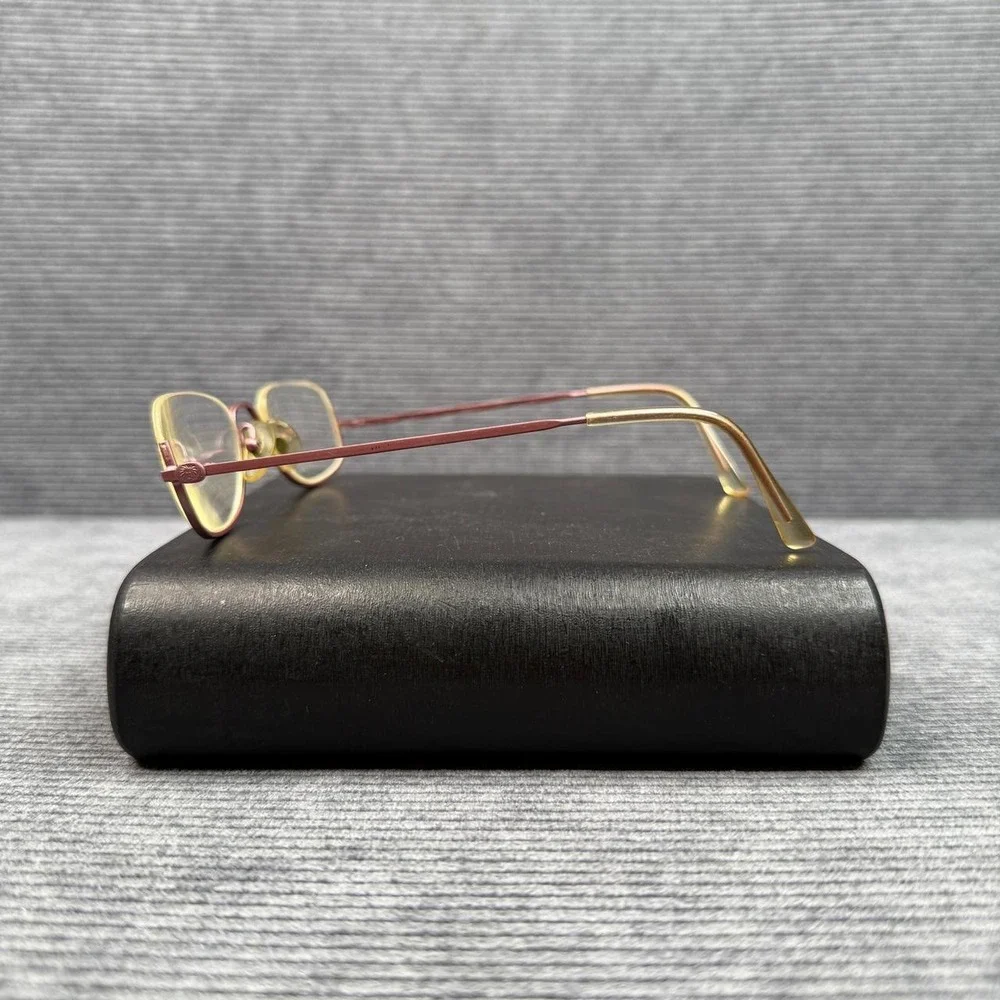 Anne Klein Rainbow Jasmine Y2k Eyeglasses Frames Italy 50/21 030 Rose Gold Oval